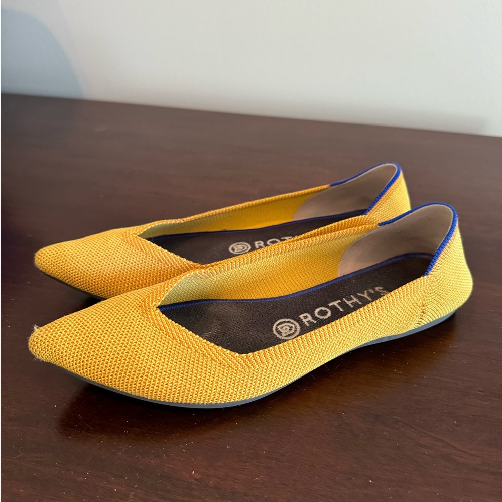 Rothy’s points in Marigold